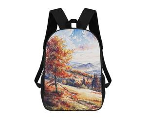 sinyumoney Fiery Autumn Vista Sac À Dos Imprimé En 3D Pour Enfants, Sac D'école, Sac De Voyage Grande Capacité, Sac À Livres, Sac À Dos Pour Enfants 17inch