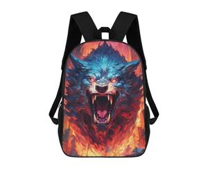 sinyumoney Fiery Beast Roar Sac À Dos Scolaire Pour Enfants, Imprimé En 3D, Tendance Et Décontracté, Pour Garçons, Élèves Du Primaire Et Du Collège 17inch
