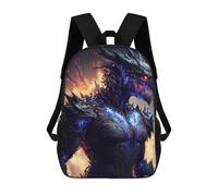 sinyumoney Fiery Dragon Artwork -4 Sacs À Dos Décontractés Pour Enfants, Sacs D'école Pour Adolescents, Filles Et Garçons, Sacs À Dos Pour Livres 17inch