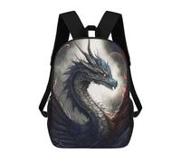 sinyumoney Fiery Dragon Portrait -5 Sac À Dos, Cartable Imprimé En 3D, Sac À Goûter, Sac À Dos De Voyage, Sac À Dos Entre Amis, Sac À Dos Scolaire Pour Filles Et Garçons 17inch