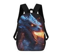 sinyumoney Fiery Dragon Portrait Sacs À Dos Scolaires Pour Enfants, Sac D'école Imprimé En 3D Pour Garçons, Élèves Du Primaire Et Du Collège 17inch