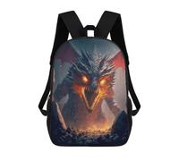 sinyumoney Fiery Dragon Unleashed Sac À Dos Enfant, Cartable, Sacs À Dos Scolaires Imprimés En 3D Pour Élèves Du Primaire Et Du Collège, Cadeau D'anniversaire Pour Adolescents 17inch