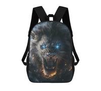 sinyumoney Fiery Lion Roar Sac À Dos Scolaire Pour Filles Et Garçons, Grande Capacité, Léger, Pour Enfants Et Étudiants 17inch