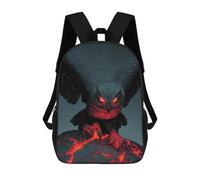 sinyumoney Fiery Owl Perched on Lava Rock Sacs À Dos Imprimés En 3D Pour Enfants, Sacs D'école Tendance Pour Garçons, Sacs De Voyage, Sacs Scolaires Pour Élèves Du Primaire 17inch