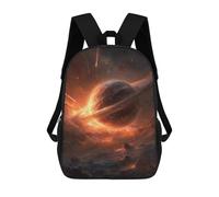 sinyumoney Fiery Planet with Rings Sacs À Dos Pour Enfants, Sac À Dos Scolaire Imprimé En 3D Pour Enfants, Sac À Dos De Voyage, Sac À Livres Pour Enfants 17inch Sac D'école