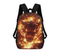 sinyumoney Fiery Tiger Head Sac À Dos Imperméable Pour Ordinateur Portable, Idéal Pour Le Campus, Les Voyages Et Le Sport En Plein Air 17inch