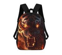 sinyumoney Fiery Tiger Roar -1 Sac À Dos Pour Garçons Et Adolescents, Sacs À Dos Pour Filles, Sacs À Dos Pour Tout-petits, Sacs À Livres Pour L'école Primaire Et Le Collège 17inch