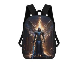 sinyumoney Fire Archangel Sac À Dos Enfant Tendance Et Amusant, Sac À Dos Pour Garçons Et Adolescents, Sac D'école Imprimé En 3D Pour Garçons 17inch