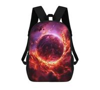 sinyumoney Fire Planet Sac À Dos Scolaire Imprimé En 3D, Sac À Dos Décontracté Pour Enfants, Sac D'école Imprimé En 3D Pour Garçons, Primaire Et Collège 17inch