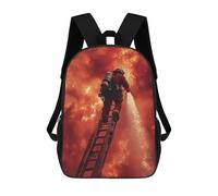 sinyumoney Firefighter Battling Blaze Sac À Dos Scolaire Imprimé En 3D Pour Enfants, Sac À Dos Garçon/fille, Sac De Voyage Pour Enfants 17inch