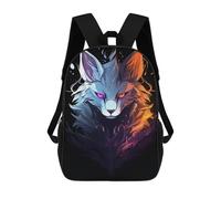 sinyumoney Flame And Ice Fantasy Beast Sac À Dos Scolaire Pour Enfants, 43 Cm (17 Pouces), Imprimé En 3D, Pour Garçons, Élèves Du Primaire Et Du Collège