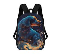 sinyumoney Flame And Water Canine Sac À Dos Enfant, Sac D'école, Sac À Dos Imprimé 3D Avec Motif De Dessin Animé, Grande Capacité, Pour Garçons Et Filles 17inch