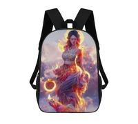 sinyumoney Flame Goddess of The Sky Sac À Dos Scolaire Pour Filles Et Garçons, Grande Capacité, Léger, Pour Enfants Et Étudiants 17inch