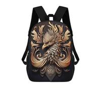 sinyumoney Flame Golden Phoenix Sacs À Dos Pour Enfants 17inch Sac À Dos Scolaire, Sac D'école Imprimé En 3D Pour Garçons, Élèves Du Primaire Et Du Collège