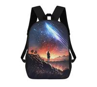 sinyumoney Flame of Comet Landscape Sac À Dos Scolaire, Sac À Dos Pour Garçons Et Adolescents, Cadeau, Sac À Dos Imprimé En 3D, Sac À Dos Scolaire, Sac À Livres 17inch