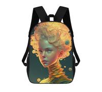 sinyumoney Flame of Passion Artistic Portrait Sac À Dos Enfant Tendance Et Amusant, Sac À Dos Pour Garçons Et Adolescents, Sac D'école Imprimé En 3D Pour Garçons 17inch