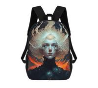 sinyumoney Flame-Wrapped Mystic Sac À Dos Enfant Tendance Et Amusant, Sac À Dos Pour Garçons Et Adolescents, Sac D'école Imprimé En 3D Pour Garçons 17inch