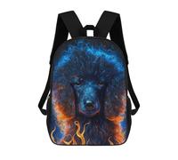 sinyumoney Flaming Poodle Art Print -1 Sac À Dos Imprimé Pour Enfants, Sac D'école, Sac De Voyage Pour Adultes Et Enfants 17inch