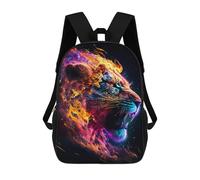 sinyumoney Flaming Tiger Artwork -15 Sacs À Dos Pour Enfants, Sac D'école Imprimé En 3D, Cartable Pour Enfants, Sac De Voyage, Sac À Dos Garçon Fille, Sac D'école Pour Enfants 17inch