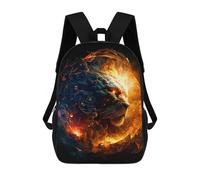 sinyumoney Flaming Tiger Artwork Sacs À Dos Pour Enfants, Sac D'école Imprimé En 3D, Cartable Pour Enfants, Sac De Voyage, Sac À Dos Garçon Fille, Sac D'école Pour Enfants 17inch