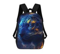 sinyumoney Flaming Tiger Portrait -16 Sacs À Dos Décontractés Pour Enfants, Sacs D'école Pour Adolescents, Filles Et Garçons, Sacs À Dos Pour Livres 17inch