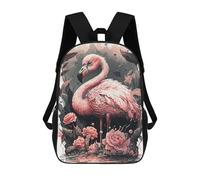 sinyumoney Flamingo Illusion Sacs À Dos Imprimés En 3D Pour Enfants, Sacs D'école Tendance Pour Garçons, Sacs De Voyage, Sacs Scolaires Pour Élèves Du Primaire 17inch