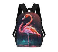 sinyumoney Flamingo Pink Beautiful Sac À Dos Enfant Tendance Et Amusant, Sac À Dos Pour Garçons Et Adolescents, Sac D'école Imprimé En 3D Pour Garçons 17inch