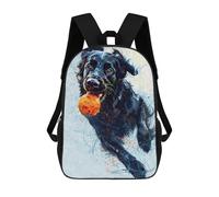 sinyumoney Flat Coated Retriever Ball Sac À Dos, Cartable Imprimé En 3D, Sac À Goûter, Sac À Dos De Voyage, Sac À Dos Entre Amis, Sac À Dos Scolaire Pour Filles Et Garçons 17inch