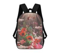 sinyumoney Floral Fantasy Celestial Garden Sacs À Dos Pour Enfants, Sac À Dos Scolaire, Sac À Dos Imprimé En 3D Pour Enfants, Sac À Dos De Voyage, Sac À Livres, Sac D'école Pour Enfants 17inch