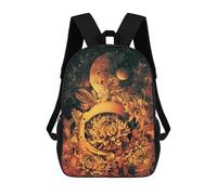 sinyumoney Floral Helmet in Space Sacs À Dos Imprimés En 3D Pour Enfants, Sacs D'école Tendance Pour Garçons, Élèves Du Primaire Et Du Collège 17inch