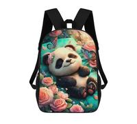 sinyumoney Floral Panda Paradise 17inch Sacs À Dos Scolaires Imprimés En 3D - Sacs À Dos Tendance Pour Garçons Du Primaire Et Du Collège
