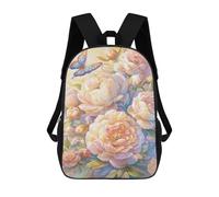 sinyumoney Floral Paradise with Butterfly Sacs À Dos Tendance Imprimés En 3D 17inch Sac D'école Décontracté Pour Enfants, Garçons, Élèves Du Primaire Et Du Collège