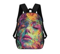 sinyumoney Floral Woman Sacs À Dos Pour Enfants, Sac D'école Imprimé En 3D, Cartable Pour Enfants, Sac De Voyage, Sac À Dos Garçon Fille, Sac D'école Pour Enfants 17inch