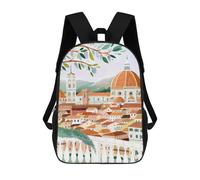 sinyumoney Florence Cityscape with Dome Sac À Dos Scolaire Imprimé En 3D Pour Enfants, Sac À Dos De Voyage, Sac Tendance Et Décontracté Pour Écoliers 17inch