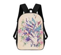 sinyumoney Flower Bouquet Bloom Sac À Dos Imprimé 3D Pour Enfants, Sac À Dos Léger Pour Écoliers Et Écoliers, Sac À Goûter Pour La Crèche 17inch
