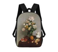 sinyumoney Flowers And Fruit Sacs À Dos Imprimés En 3D Pour Enfants, Sacs D'école Tendance Pour Garçons, Sacs De Voyage, Sacs Scolaires Pour Élèves Du Primaire 17inch