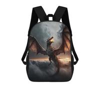sinyumoney Flying Dragon Sac À Dos Enfant Fille 3D, Sac D'école, Sac À Dos Pour Tout-petits, Sac À Dos Décontracté, Sac À Livres Tendance 17inch