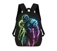 sinyumoney Football Player Sac À Dos Scolaire, Sac À Dos Pour Garçons Et Adolescents, Cadeau, Sac À Dos Imprimé En 3D, Sac À Dos Scolaire, Sac À Livres 17inch
