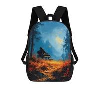 sinyumoney Forest Piano Nature Sacs À Dos Pour Enfants, Cartables Imprimés En 3D, Sacs À Dos Pour Élèves Du Primaire Et Du Collège (garçons Et Filles) 17inch