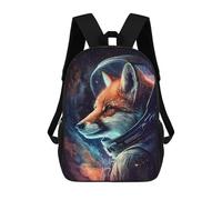 sinyumoney Fox Astronaut in Space Sacs À Dos, Sac À Dos Enfant, Sac D'école, Sac À Dos De Voyage Imprimé En 3D, Accessoire De Mode, Sac À Dos Imperméable Pour Enfants 17inch