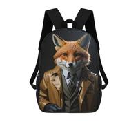 sinyumoney Fox Cool Fantasy Sac À Dos Scolaire Pour Filles Et Garçons Avec Poche, Sac À Dos Tendance Pour Enfants 17inch
