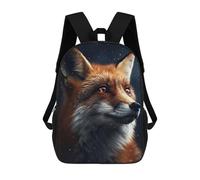 sinyumoney Fox Cool Sac À Dos Scolaire Pour Enfants, Sac D'école Imprimé En 3D, Sac D'école Tendance Pour Garçons, Élèves Du Primaire Et Du Collège 17inch