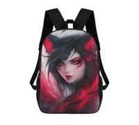 sinyumoney Fox Ear Fantasy Artwork Sacs À Dos Imprimés En 3D Pour Enfants 17inch Sacs À Dos Tendance Et Décontractés Pour La Journée, Sacs De Voyage, Sacs À Dos D'extérieur Pour Garçons Et Filles