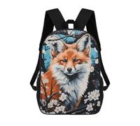 sinyumoney Fox in Blossom Japan Sacs À Dos Imprimés En 3D Pour Enfants, Sacs D'école Tendance Pour Garçons, Élèves Du Primaire Et Du Collège 17inch