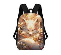 sinyumoney Fox in Blossom Sac À Dos Avec Poche, Sacs À Dos Imprimés En 3D, Sacs De Voyage, Sacs À Livres, Sacs D'école Pour Enfants 17inch