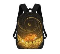 sinyumoney Fox in Dreamy Night Landscape Sacs À Dos Scolaires Pour Enfants, Sac D'école Imprimé En 3D Pour Garçons, Élèves Du Primaire Et Du Collège 17inch
