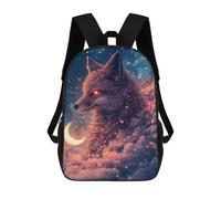 sinyumoney Fox in The Clouds Sacs À Dos 17 Pouces Pour Enfants, Sacs D'école Imprimés En 3D Pour Élèves Du Primaire Et Du Collège, Garçons Et Filles