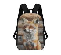 sinyumoney Fox in Wooden Cabin Sacs À Dos 17 Pouces Pour Enfants, Sacs D'école Imprimés En 3D Pour Élèves Du Primaire Et Du Collège, Garçons Et Filles