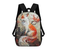 sinyumoney Fox Mystic Art Sacs À Dos Imprimés En 3D Pour Enfants 17inch Sacs À Dos Tendance Et Décontractés Pour La Journée, Sacs De Voyage, Sacs À Dos D'extérieur Pour Garçons Et Filles