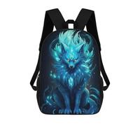 sinyumoney Fox Neon Sac À Dos Scolaire Pour Adolescents, Imprimé En 3D, Ajustable, À Poches Tendance, Pour Enfants, Garçons, Filles, Étudiants Et Adolescents 17inch